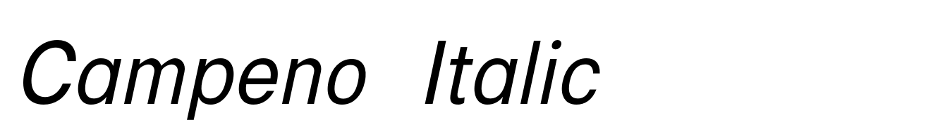 Campeno Italic